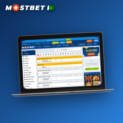 Download Mostbet desktop client icon on a monitor for Windows and macOS